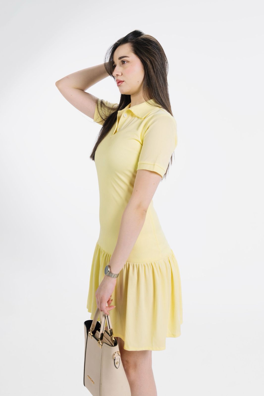 Butter yellow dress