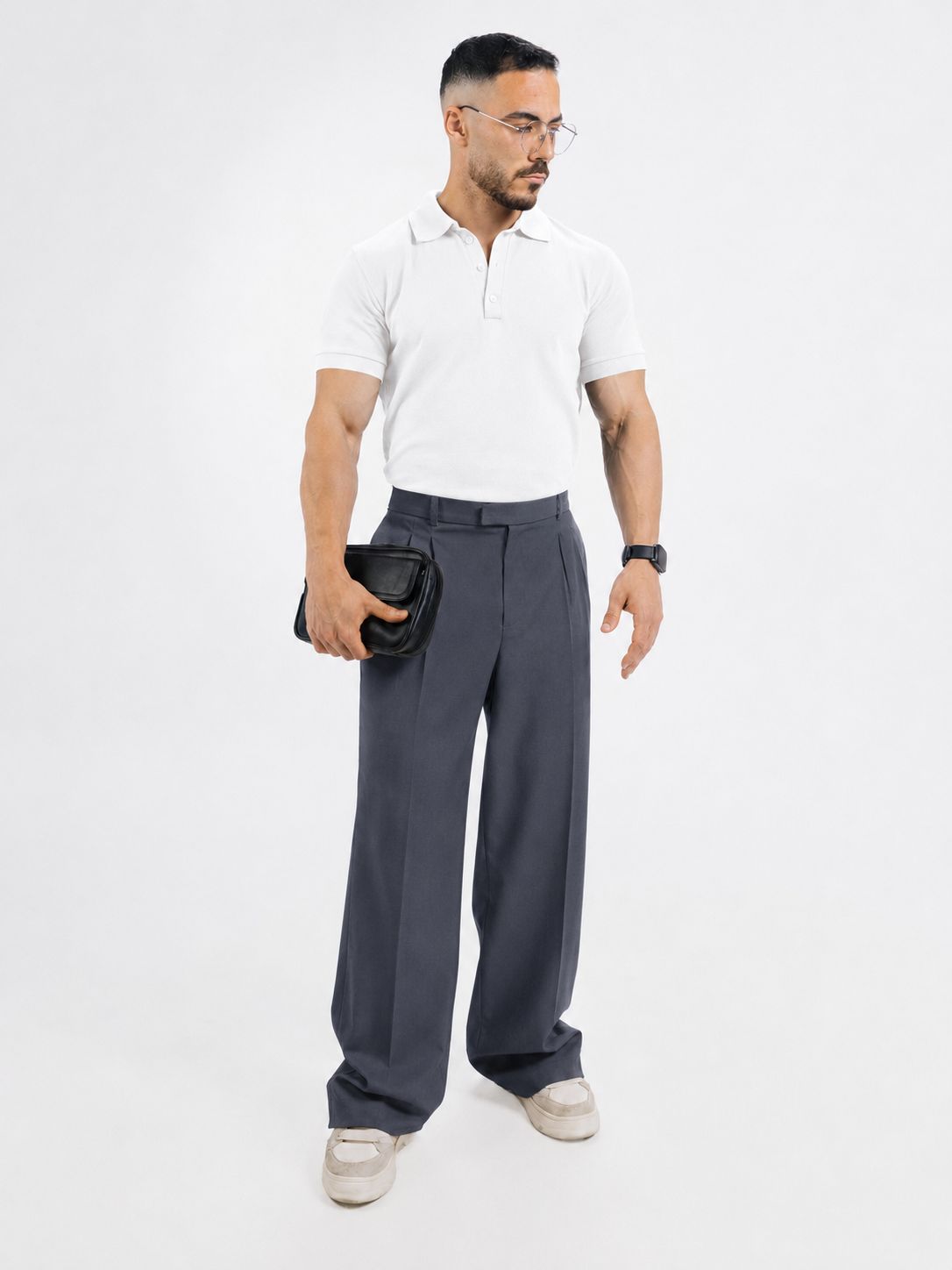 Pleated pants