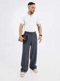 Gray Pleated pants