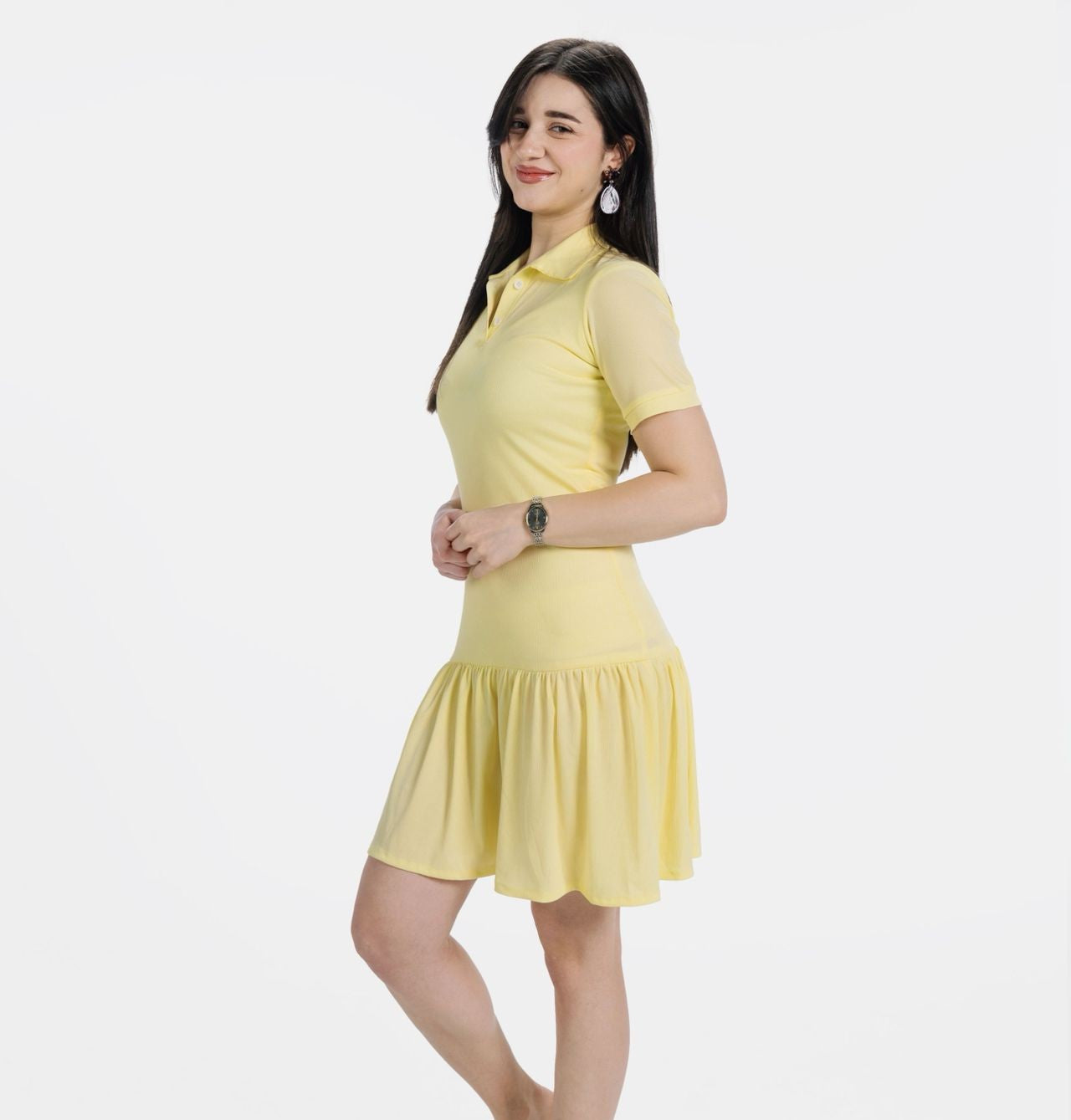 Butter yellow dress